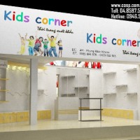 Thiết kế cửa hàng thời trang trẻ em Kids Corner